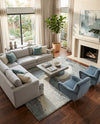 Cozy Haven Shag Collection Area Rug -  Oasis Rectangle Sage Green  lifestyle 50
