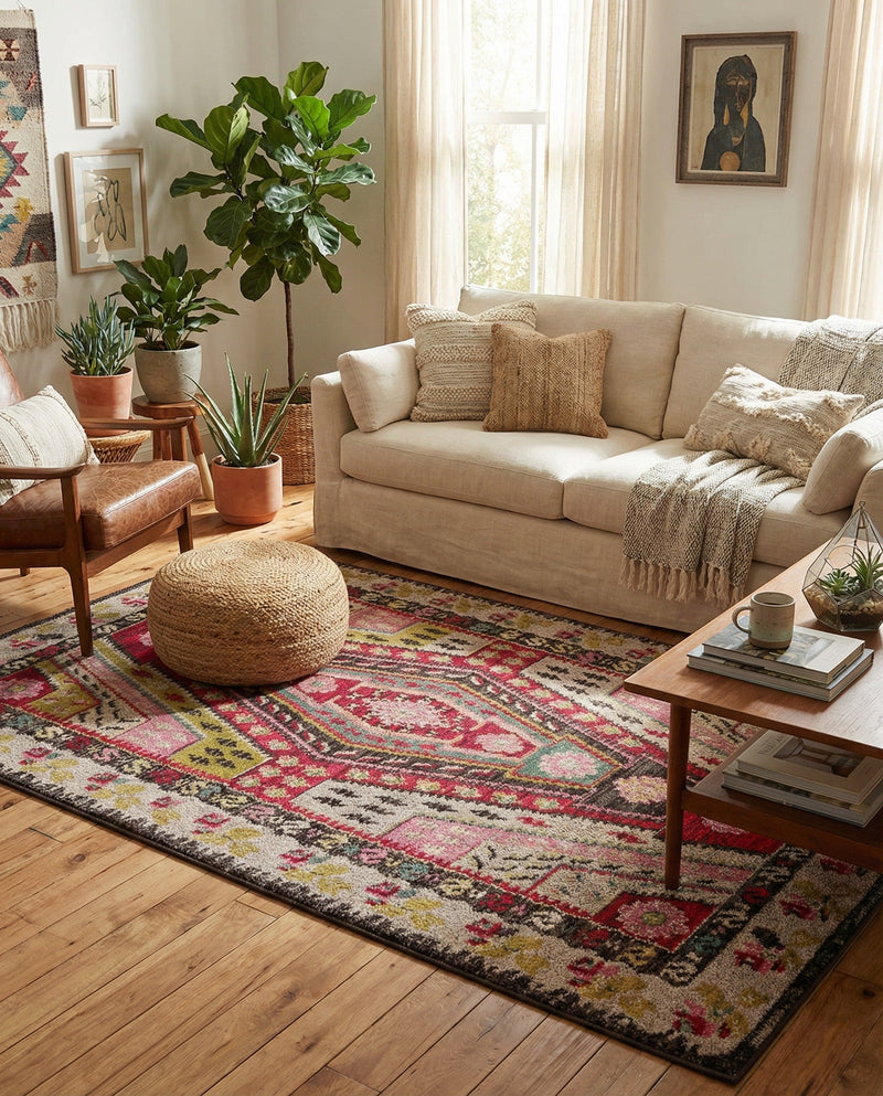 Sedona Vista Collection Area Rug -  Anasazi Rectangle Multi  lifestyle 16