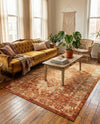 Savannah Soiree Collection Area Rug -  Everglade (Rust Red) Rectangle Rust Red  lifestyle 12