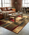 Bistro Lounge Collection Area Rug -  Doppio Rectangle Multi  lifestyle 18