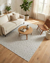 Garden Lattice Charm Collection Area Rug -  Pergola (Grey) Square Grey  lifestyle 54