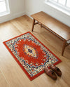 Tabriz Tapestry Collection Area Rug - Azerbaijan (Terracotta) Rectangle Terracotta  lifestyle 14