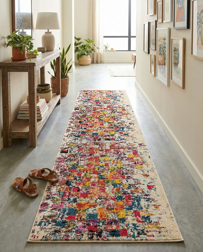 Marrakesh Elegance Collection Area Rug -  Azilal Runner Multi  lifestyle 74
