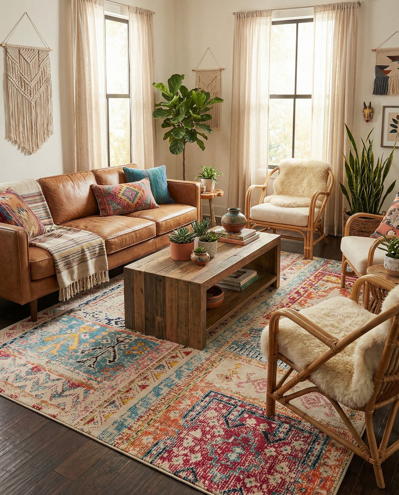 Sierra Collection Area Rug -  Tahoe Rectangle Multi  lifestyle 18