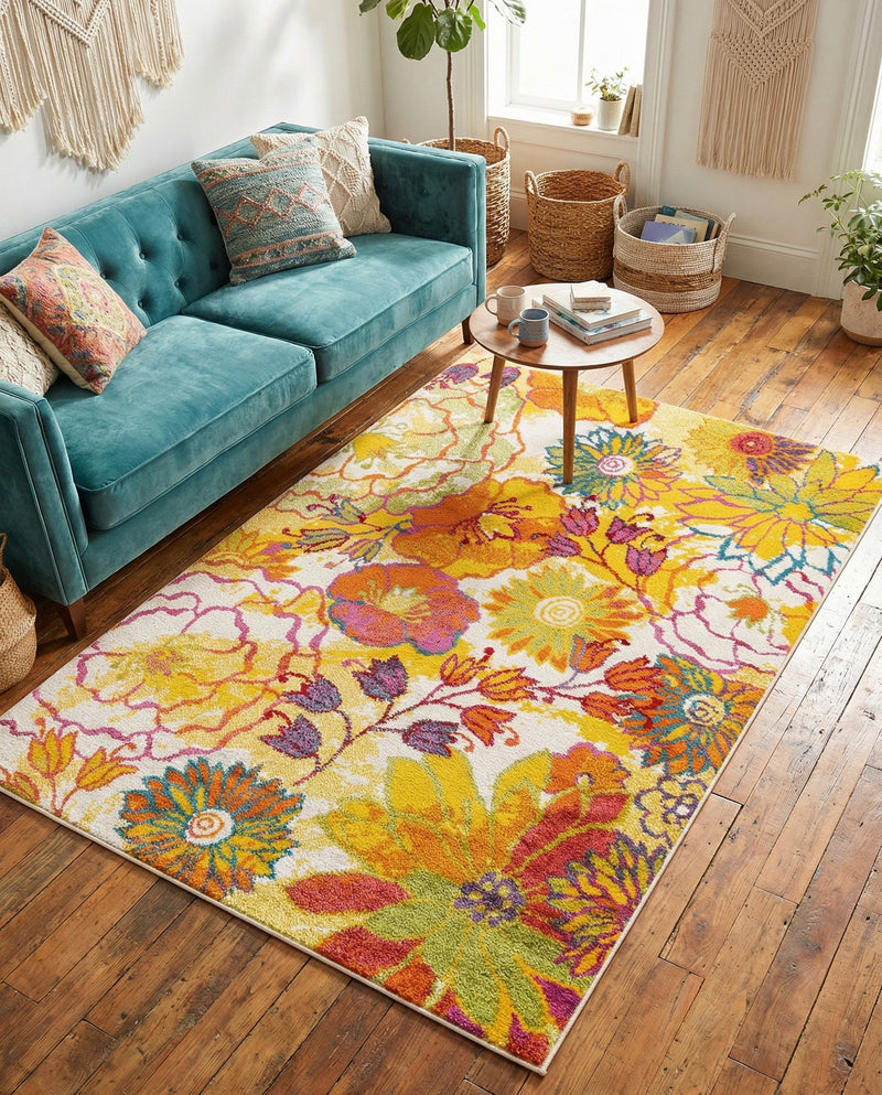 Venetian Elegance Collection Area Rug -  Accademia Rectangle Ivory  lifestyle 24