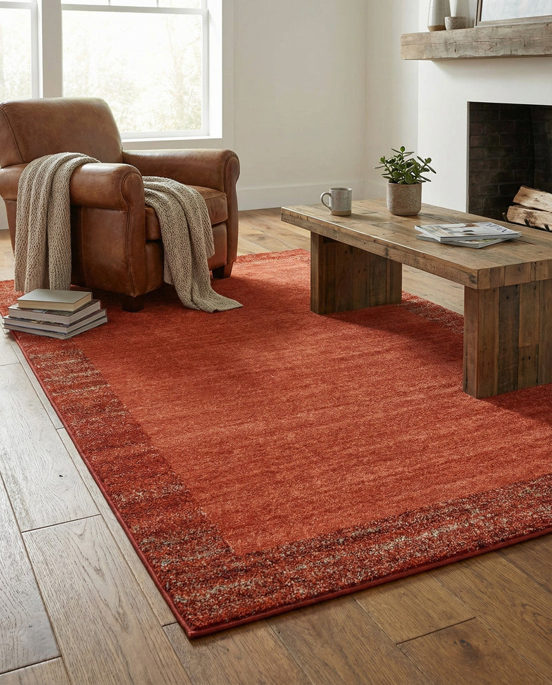 Studio Haven Collection Area Rug -  Conservatory (Terracotta) Rectangle Terracotta  lifestyle 12