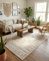 Savannah Elegance Collection Area Rug -  Tybee (Ivory) Rectangle Ivory  lifestyle 18