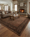 Horizon Collection Area Rug -  Apex (Brown) Square Brown  lifestyle 53