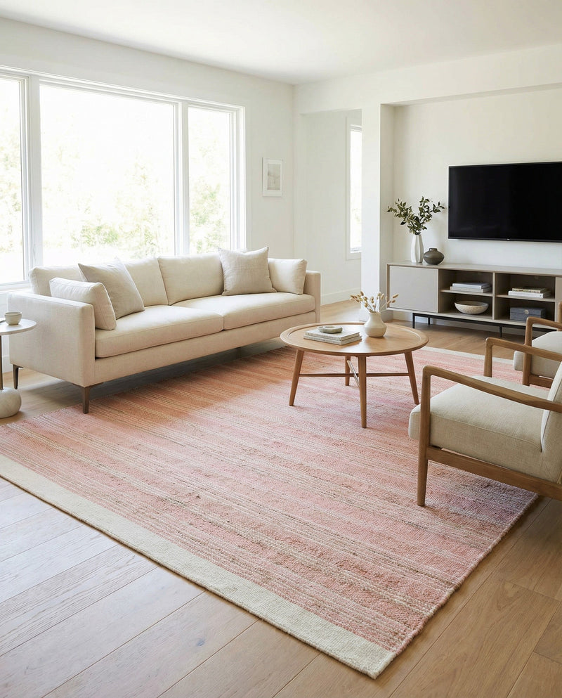 Marina Collection Area Rug - Marina Rectangle Blush Pink  lifestyle 24
