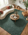 Eternal Plush Oasis Collection Area Rug -  Tranquility (Forest Green) Rectangle Forest Green  lifestyle 18