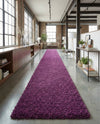 Plush Oasis Collection Area Rug - Serenity (Eggplant Purple) Runner Eggplant Purple  lifestyle 87
