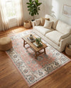 Adriana Terrace Collection Area Rug -  Positano (Rose) Rectangle Rose  lifestyle 6