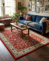 Isfahan Elegance Collection Area Rug - Naghsh-e Jahan (Terracotta) Rectangle Terracotta  lifestyle 11