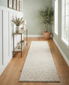 Solid Shag Seaside Collection Area Rug - Azure Cove (Ivory) Runner Ivory  lifestyle 47