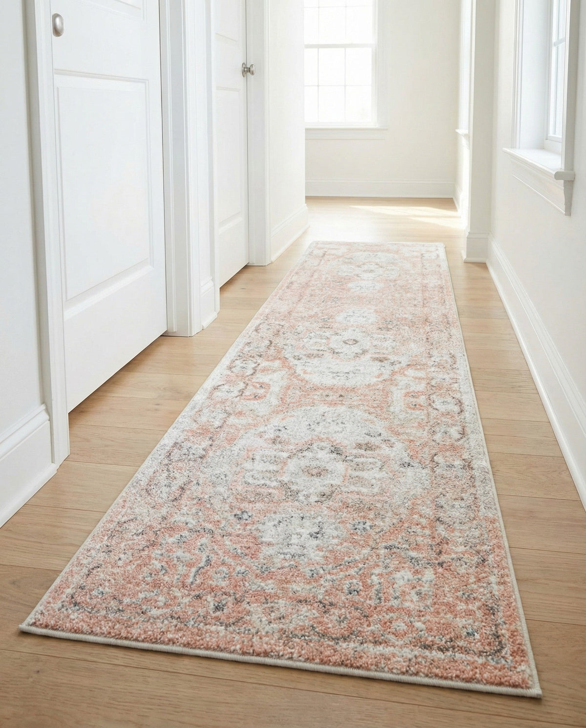 Parisian Elegance Collection Area Rug - Versailles (Rose Pink) Runner Rose Pink  lifestyle 108