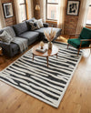 Monochrome Collection Area Rug - Slate Rectangle Gray  lifestyle 26