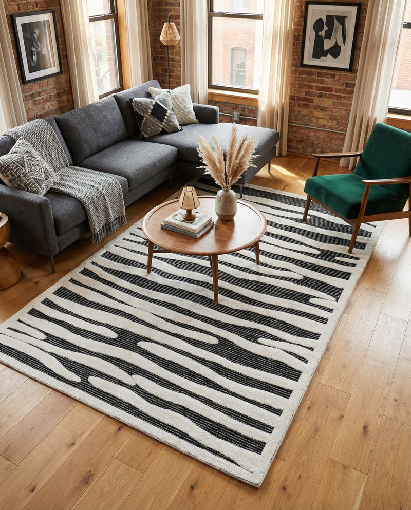 Monochrome Collection Area Rug - Slate Rectangle Gray  lifestyle 26
