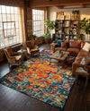 Marrakesh Elegance Collection Area Rug -  Larache Rectangle Multi  lifestyle 17