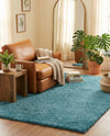 Cozy Comfort Shag Collection Area Rug - Haven (Turquoise) Rectangle Turquoise  lifestyle 25