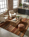 Bistro Lounge Collection Area Rug -  Americano Rectangle Beige  lifestyle 19
