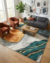 Urban Terrace Collection Area Rug -  Pavilion Square Multi  lifestyle 45