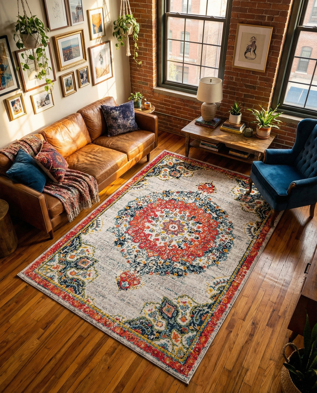 Brighton Terrace Collection Area Rug - Hove (Ivory) Rectangle Ivory  lifestyle 15
