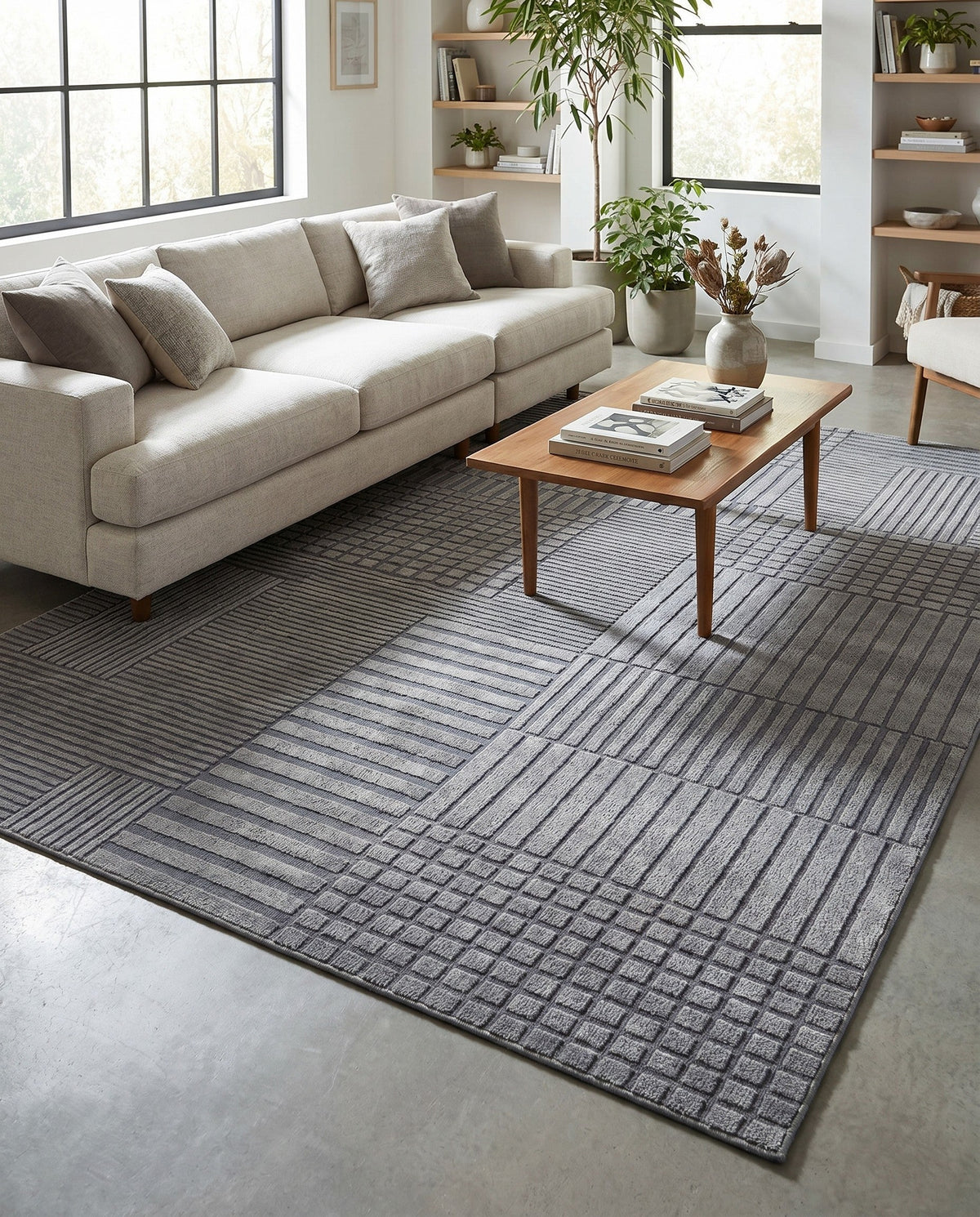 Haven Tapestry Collection Area Rug -  EnchantedGrove Rectangle Slate Blue  lifestyle 15