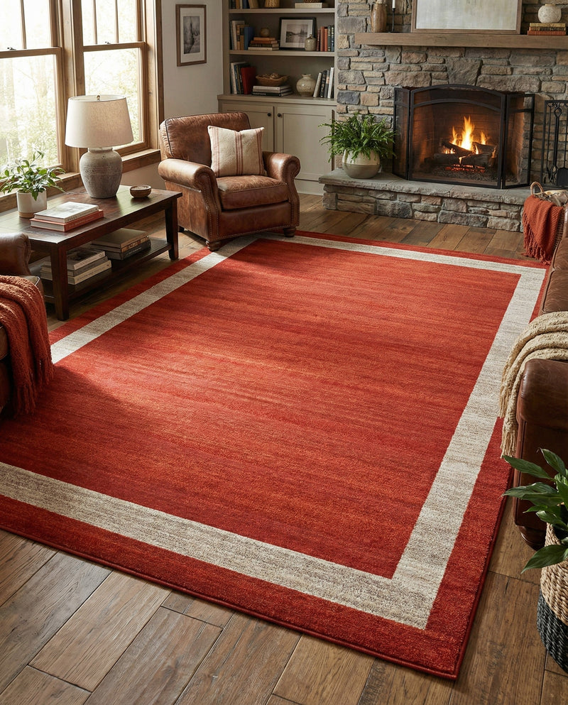 Studio Haven Collection Area Rug -  Alcove (Terracotta) Rectangle Terracotta  lifestyle 9