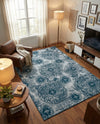 Riviera Elegance Collection Area Rug -  Monaco (Blue) Rectangle Blue  lifestyle 13