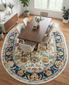 Adriana Terrace Collection Area Rug -  Positano (Multi) Oval Multi  lifestyle 39