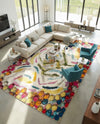 Colorburst Oasis Collection Area Rug -  Calypso Rectangle Multi  lifestyle 27