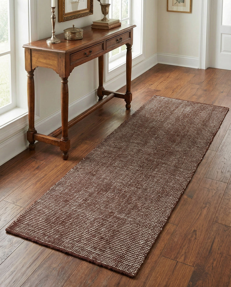 Berkshire Estate Collection Area Rug - Windsor (Mocha Brown) Runner Mocha Brown  lifestyle 45