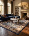 Eden Oasis Collection Area Rug -  Haven Rectangle Light Blue  lifestyle 12