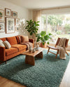 Eternal Plush Oasis Collection Area Rug -  Tranquility (Forest Green) Rectangle Forest Green  lifestyle 26
