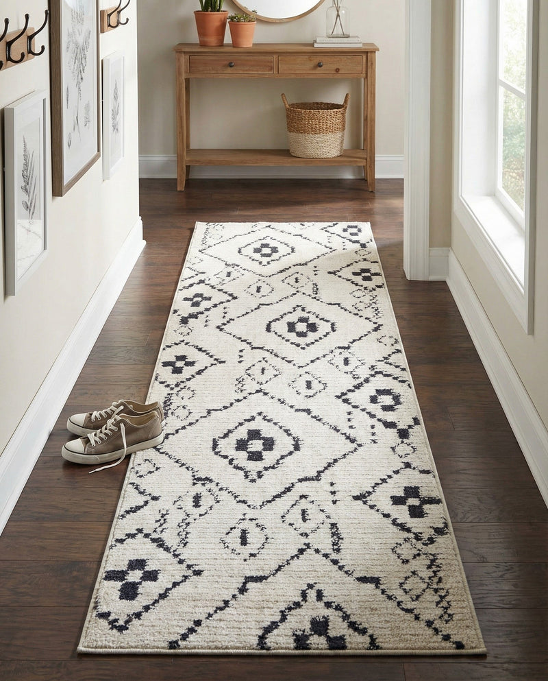 Tangier Treasures Collection Area Rug -  Chefchaouen Runner Ivory  lifestyle 76