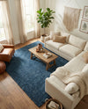 Alpine Plush Collection Area Rug - Verbier Rectangle Dblue  lifestyle 37