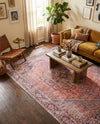 Heritage Elegance Collection Area Rug -  Alhambra Rectangle Red  lifestyle 9