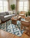 Urban Oasis Rugs Collection Area Rug -  Highrise (Teal) Rectangle Teal  lifestyle 20
