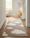 Wonder Tykes Collection Area Rug -  Dreamview Runner Hazelnut Beige  lifestyle 75
