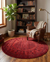 Samarkand Elegance Collection Area Rug -  Ark Round Red  lifestyle 70