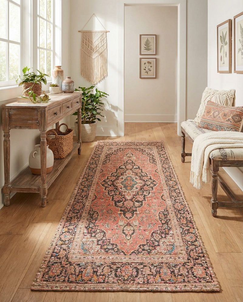Savannah Threads Collection Area Rug -  Chihuahuan Runner Red  lifestyle 47