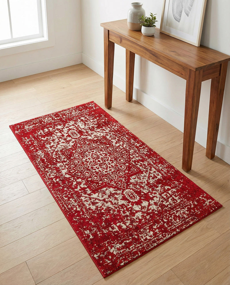 Georgetown Rugs Collection Area Rug - Dupont (Red) Rectangle Red  lifestyle 8