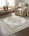 Beverly Grove Collection Area Rug -  Fairfax (Ivory) Square Ivory  lifestyle 79