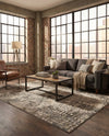 Chromatic Oasis Collection Area Rug -  Tropic Rectangle Gray  lifestyle 34