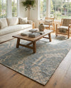 Savannah Threads Collection Area Rug -  Kalahari Rectangle Antique Blue  lifestyle 20
