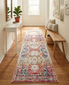 Parisian Elegance Collection Area Rug - Versailles (Pink Gray) Runner Pink Gray  lifestyle 41