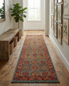 Persian Elegance Collection Area Rug -  Nain Runner Light Blue  lifestyle 45
