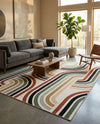 Urban Terrace Collection Area Rug -  Piazza Rectangle Multi  lifestyle 4