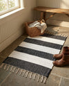 Tassel Trail Collection Area Rug - Pathway (Navy Blue) Rectangle Navy Blue  lifestyle 21