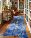 Heritage Elegance Collection Area Rug -  Windsor (Navy Blue) Runner Navy Blue  lifestyle 25